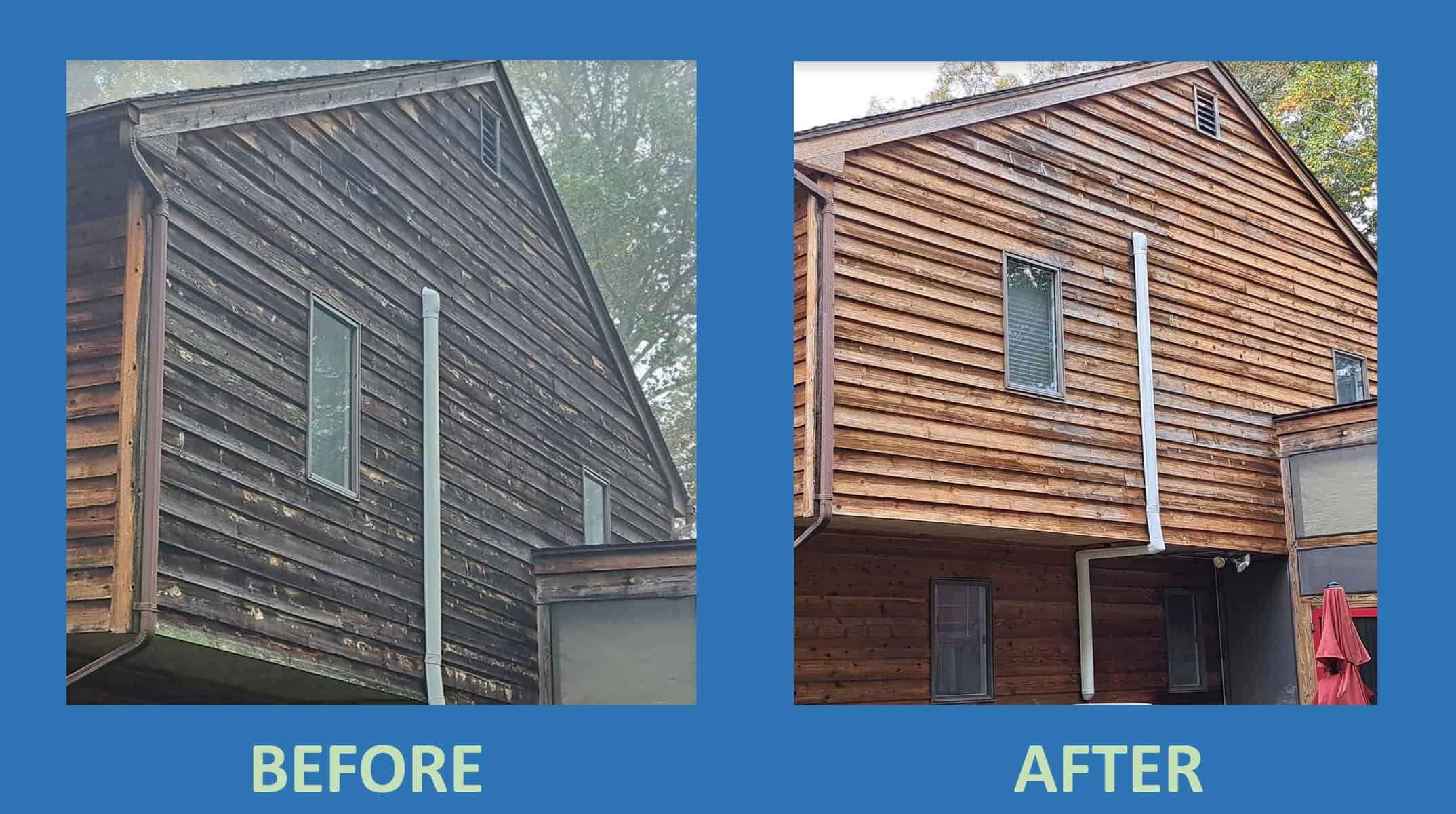 Powerwash before and after